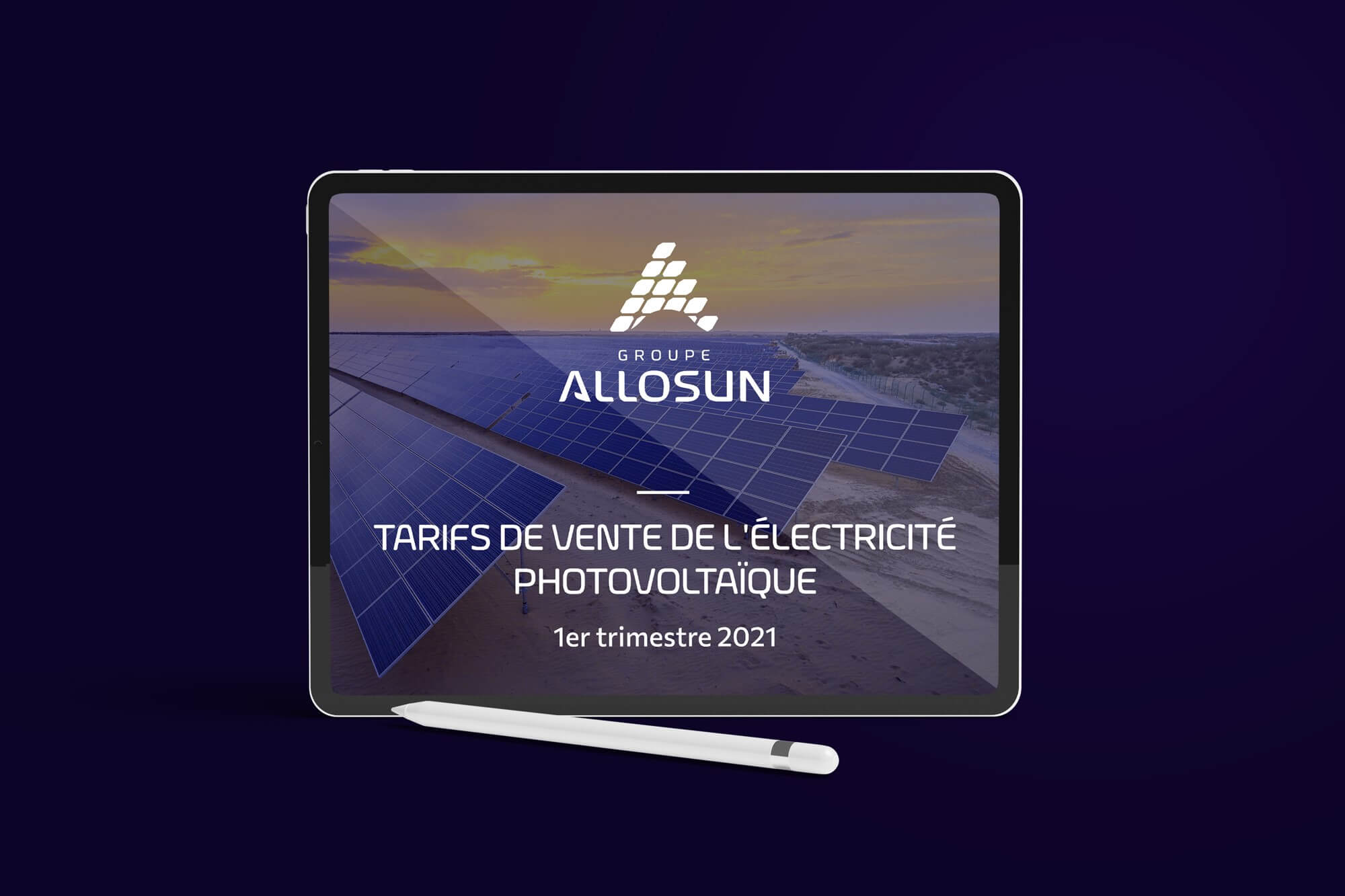 Groupe-Allosun Tinténiac Ille-et-Vilaine Bretagne 35 - Tarifs de vente de l'électricité photovoltaïque 1ER trimestre 2021