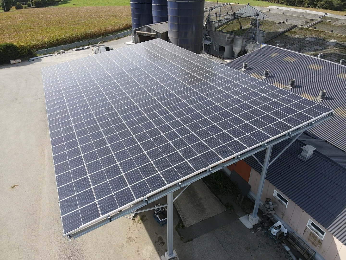 Ombrières - Siège Groupe Allosun